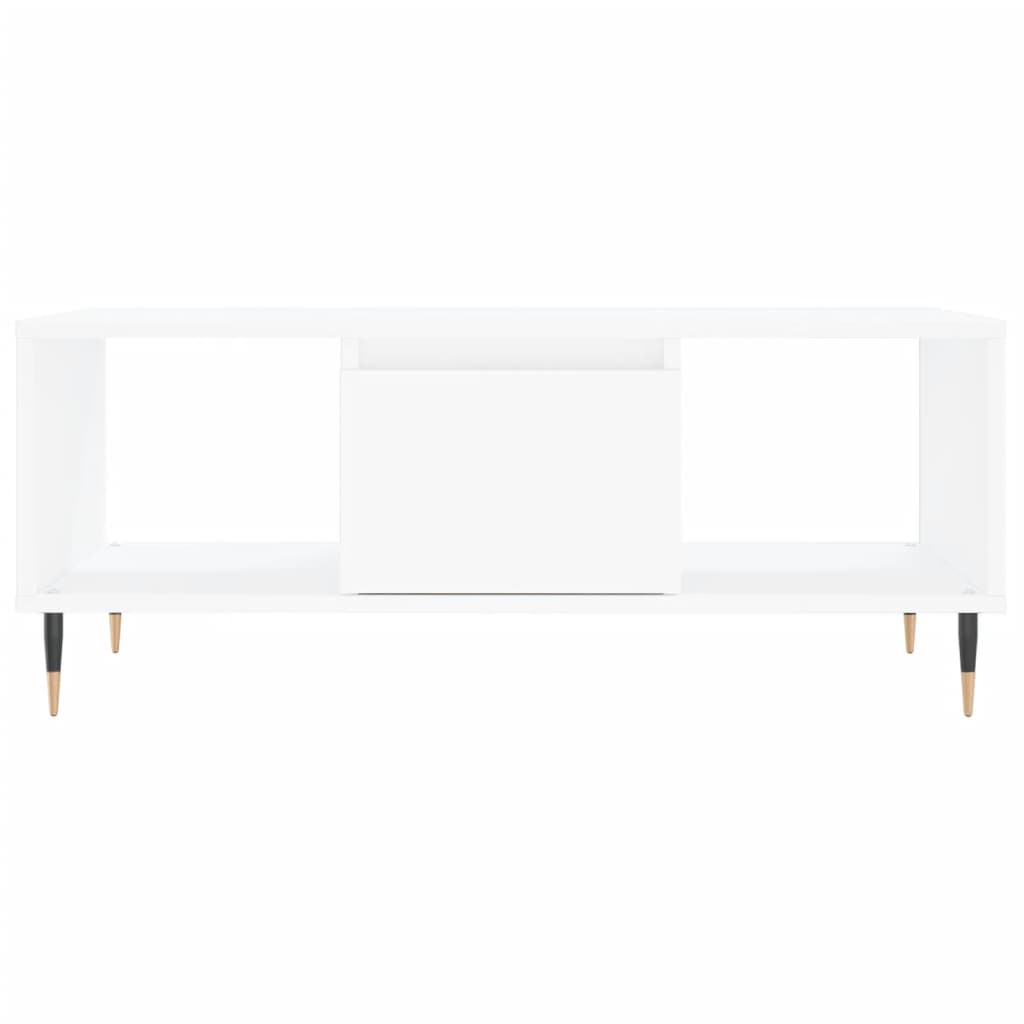 Table basse Blanc 90x50x36,5 cm Bois d'ingénierie - XIOS