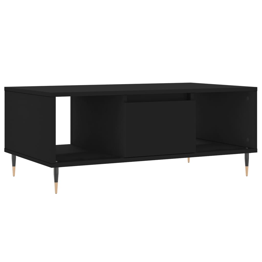 Table basse Noir 90x50x36,5 cm Bois d'ingénierie - XIOS