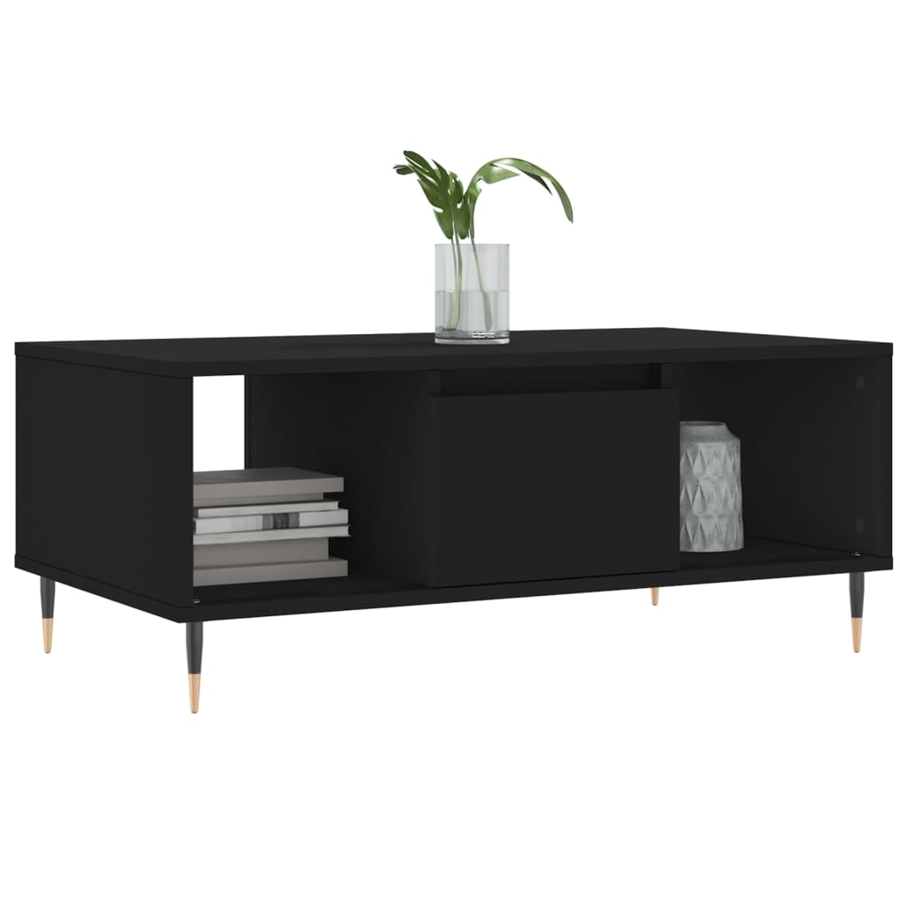 Table basse Noir 90x50x36,5 cm Bois d'ingénierie - XIOS