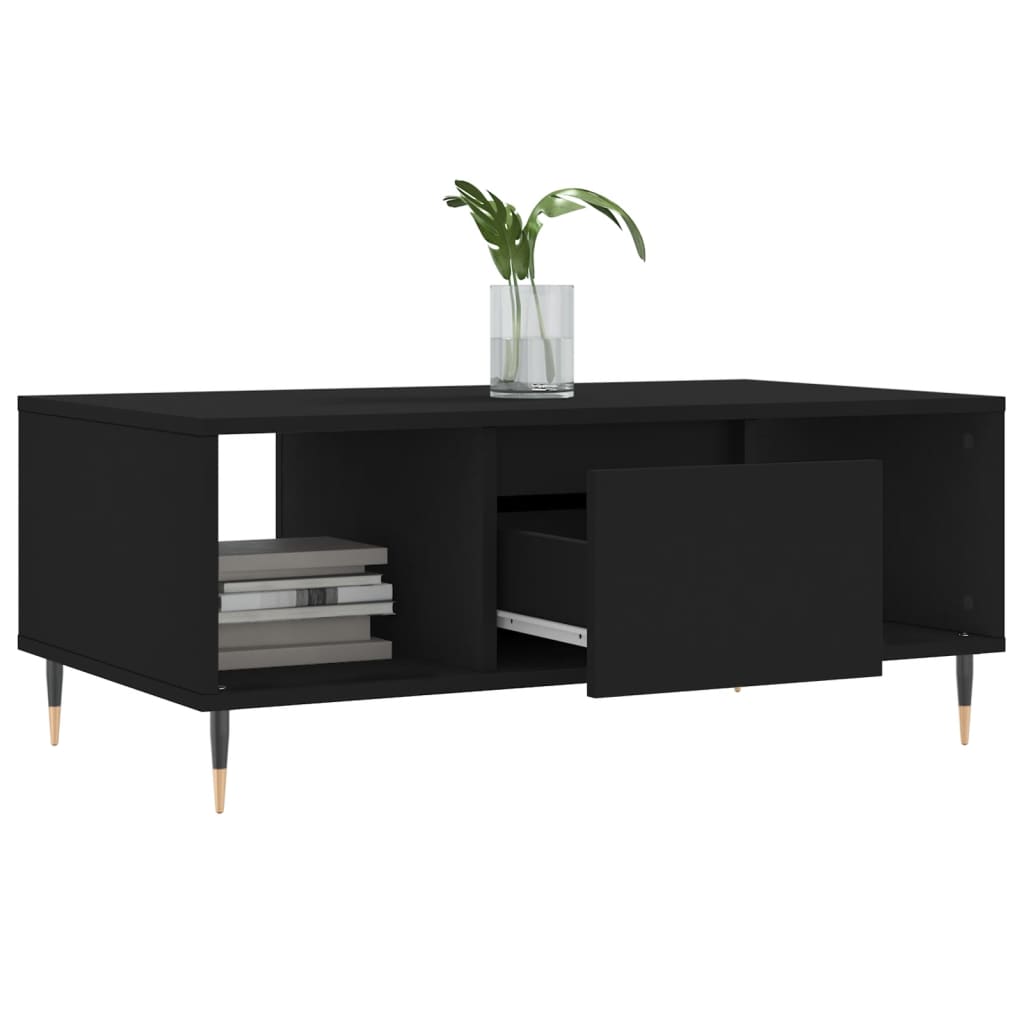 Table basse Noir 90x50x36,5 cm Bois d'ingénierie - XIOS
