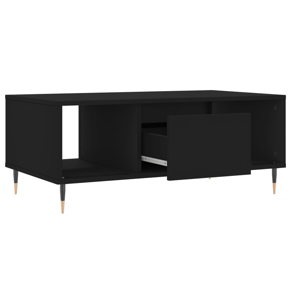Table basse Noir 90x50x36,5 cm Bois d'ingénierie - XIOS