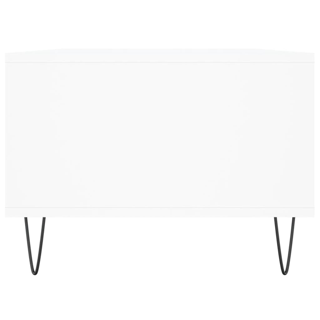 Table basse Blanc 90x50x36,5 cm Bois d'ingénierie XIOS