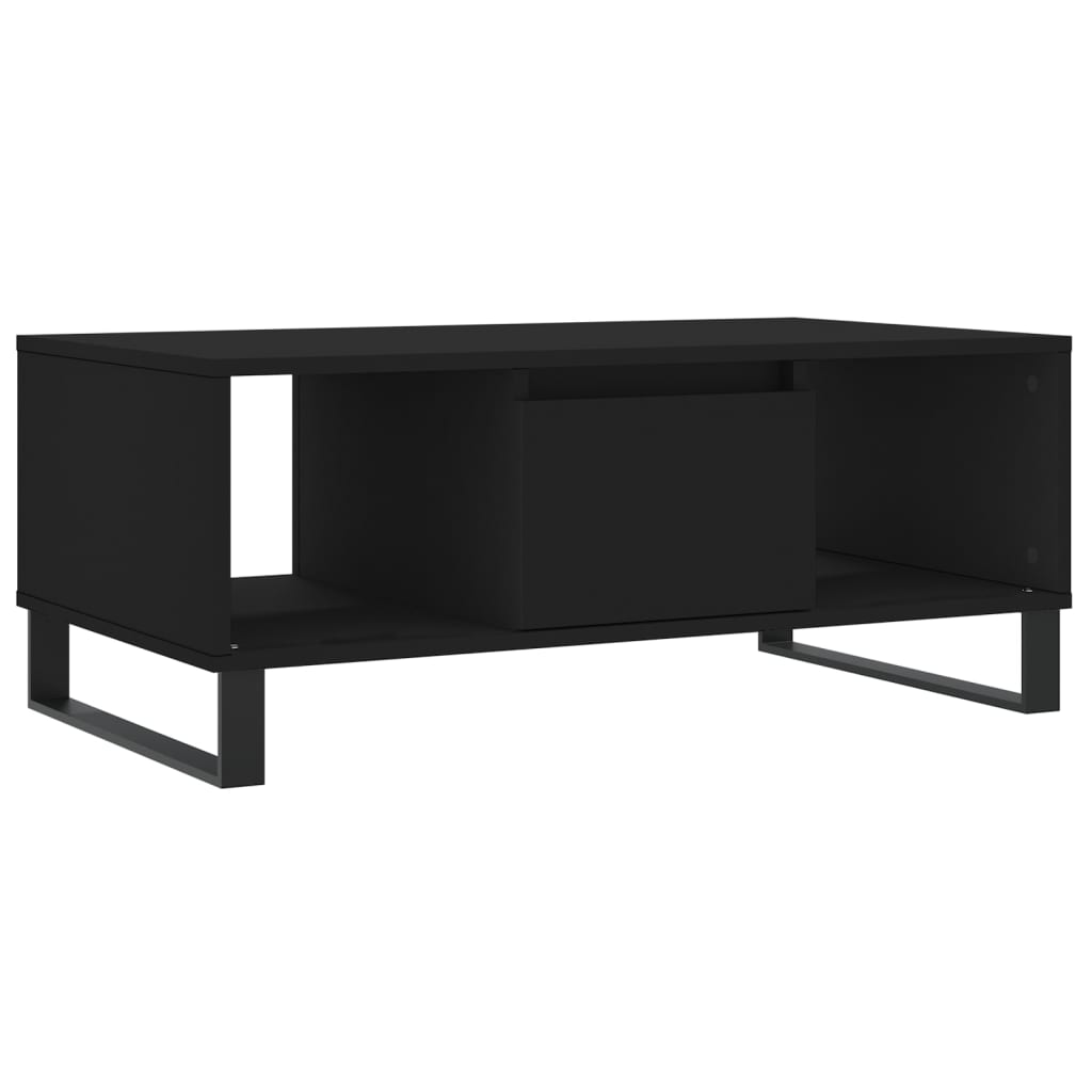 Table basse Noir 90x50x36,5 cm Bois d'ingénierie - XIOS
