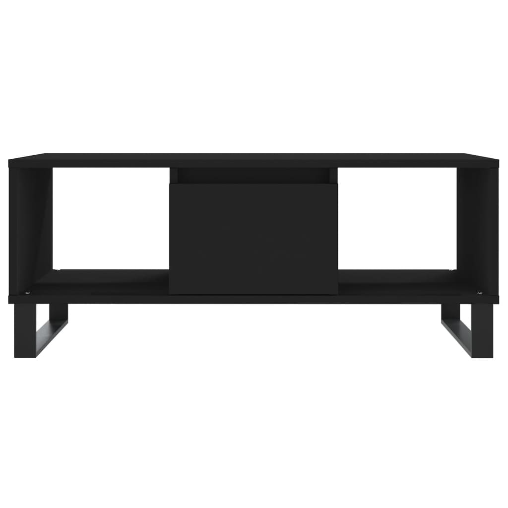 Table basse Noir 90x50x36,5 cm Bois d'ingénierie - XIOS