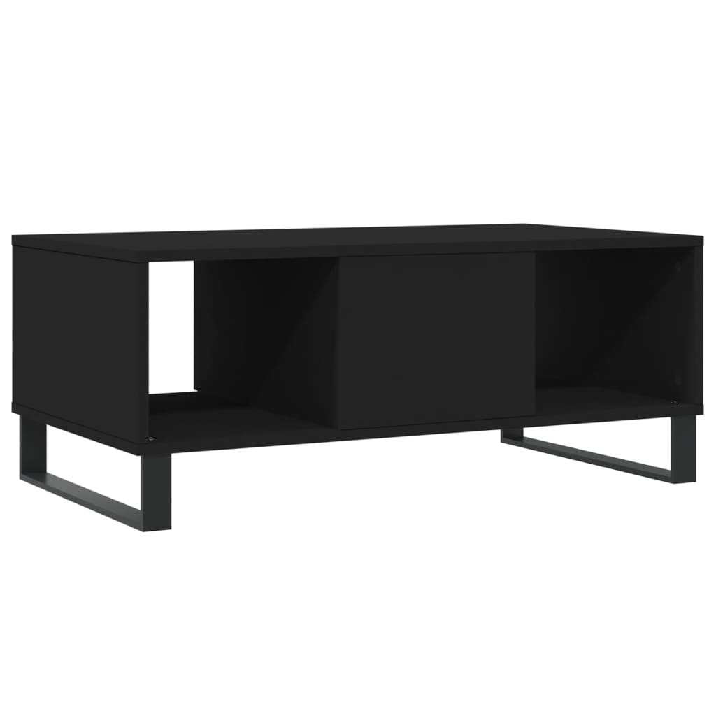 Table basse Noir 90x50x36,5 cm Bois d'ingénierie - XIOS