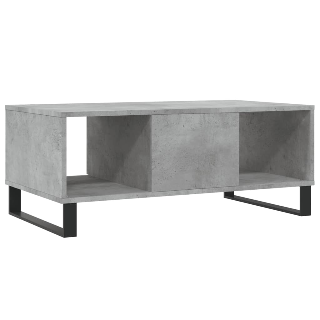 Table basse Gris béton 90x50x36,5 cm Bois d'ingénierie - XIOS