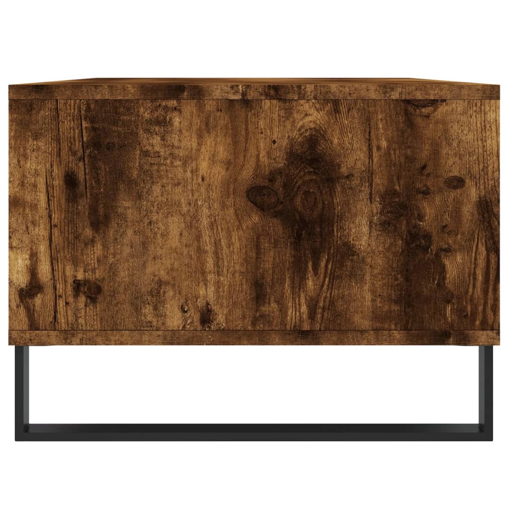 Table basse Chêne fumé 90x50x36,5 cm Bois d'ingénierie - XIOS