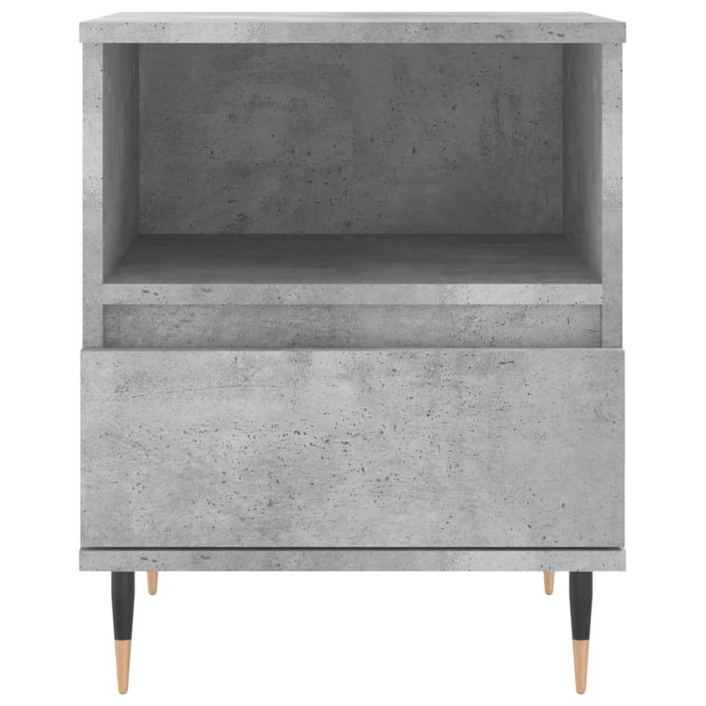 Table de chevet gris béton 40x35x50 cm bois d’ingénierie - XIOS