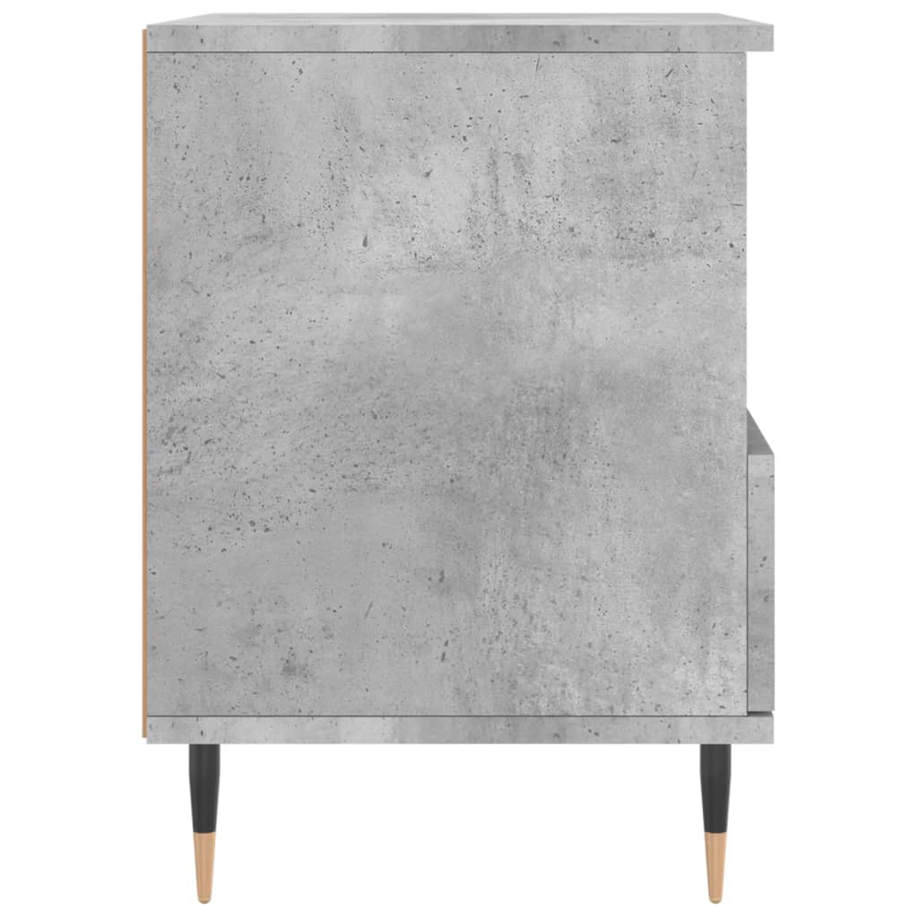 Table de chevet gris béton 40x35x50 cm bois d’ingénierie - XIOS