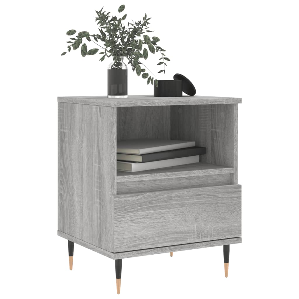 Tables de chevet 2 pcs sonoma gris 40x35x50 cm bois ingénierie - XIOS
