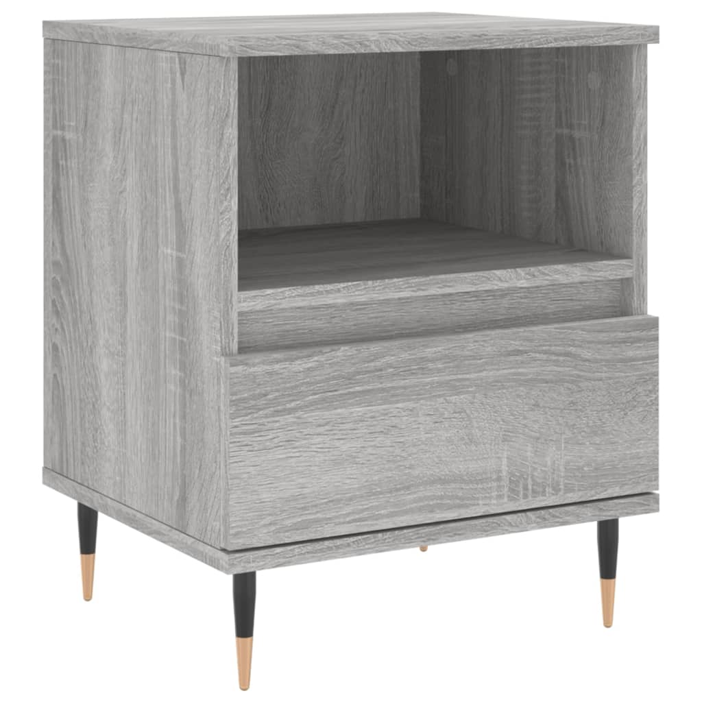Tables de chevet 2 pcs sonoma gris 40x35x50 cm bois ingénierie - XIOS