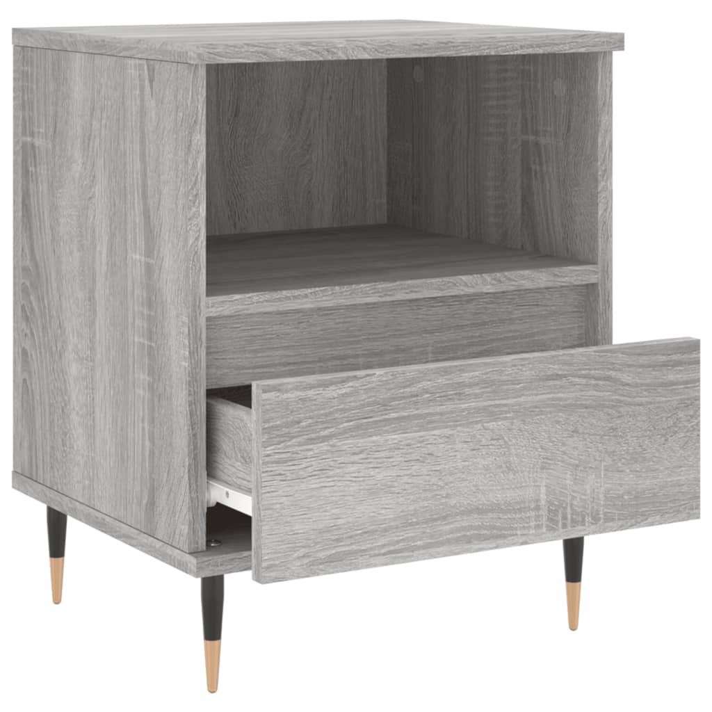 Tables de chevet 2 pcs sonoma gris 40x35x50 cm bois ingénierie - XIOS