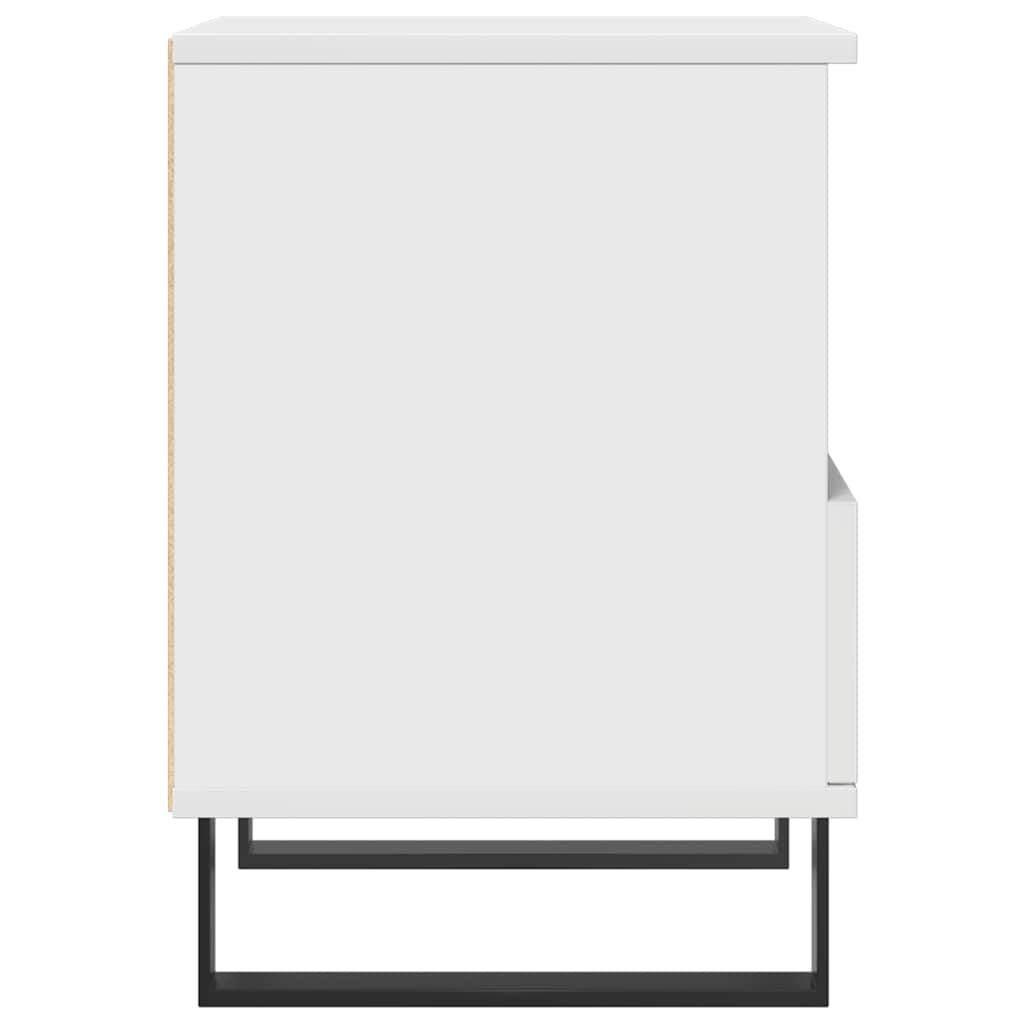 Tables de chevet 2 pcs blanc 40x35x50 cm bois d’ingénierie - XIOS