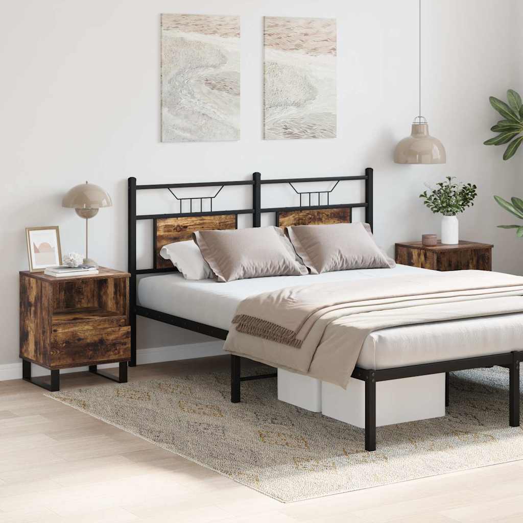 Tables de chevet 2 pcs chêne fumé 40x35x50 cm bois ingénierie - XIOS