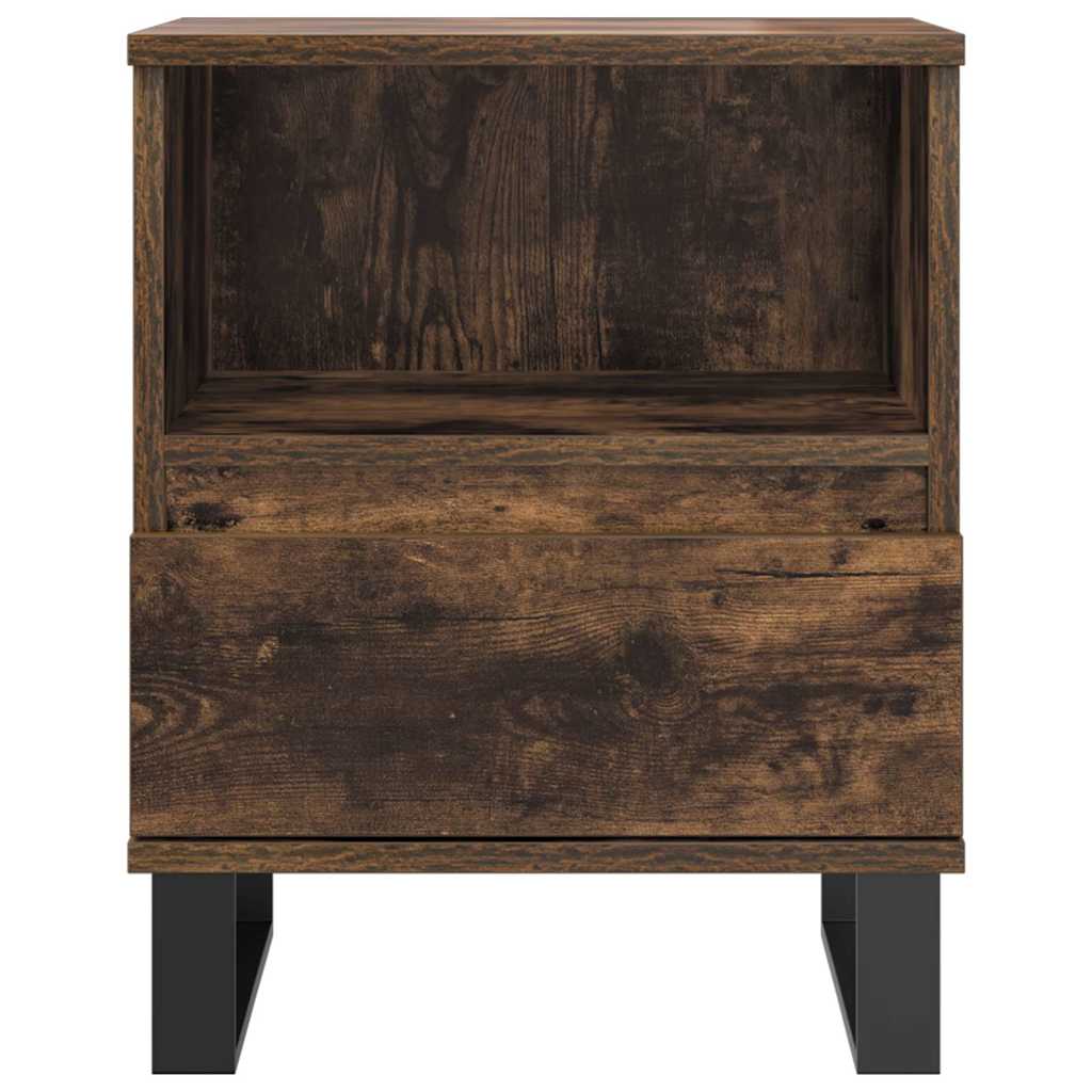 Tables de chevet 2 pcs chêne fumé 40x35x50 cm bois ingénierie - XIOS