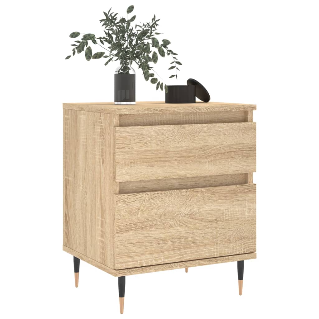 Tables de chevet 2 pcs chêne sonoma 40x35x50 cm bois ingénierie - XIOS
