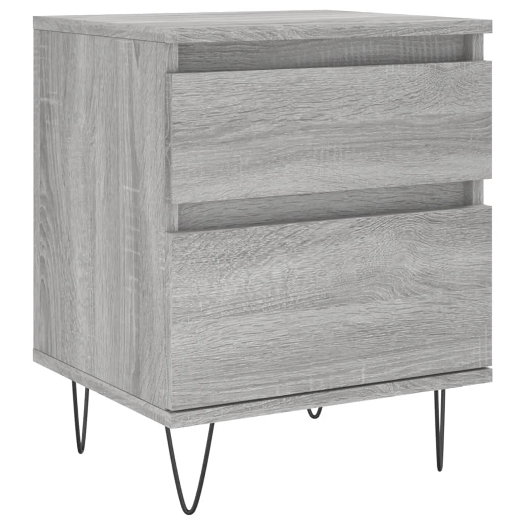 Tables de chevet 2 pcs sonoma gris 40x35x50 cm bois ingénierie - XIOS