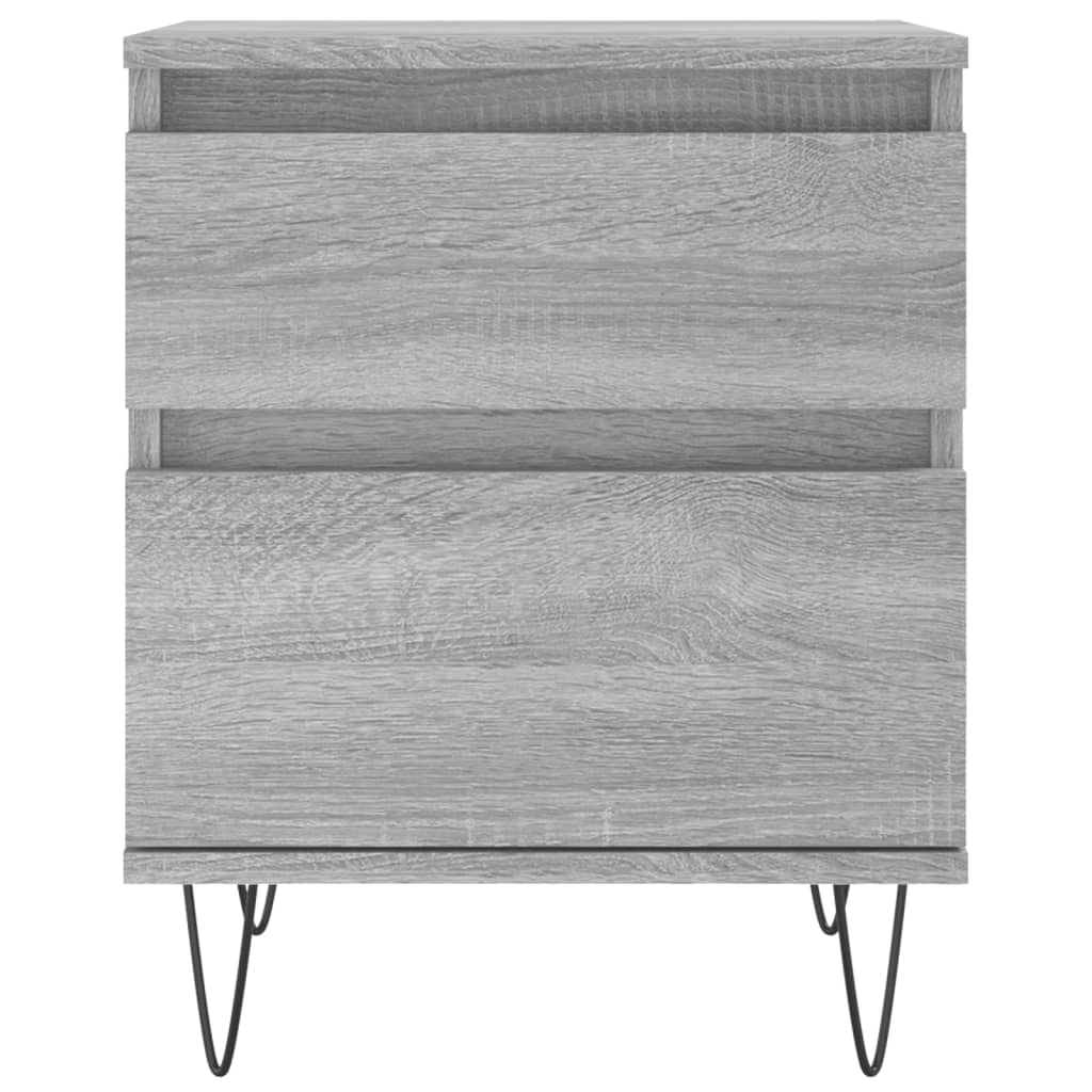 Tables de chevet 2 pcs sonoma gris 40x35x50 cm bois ingénierie - XIOS