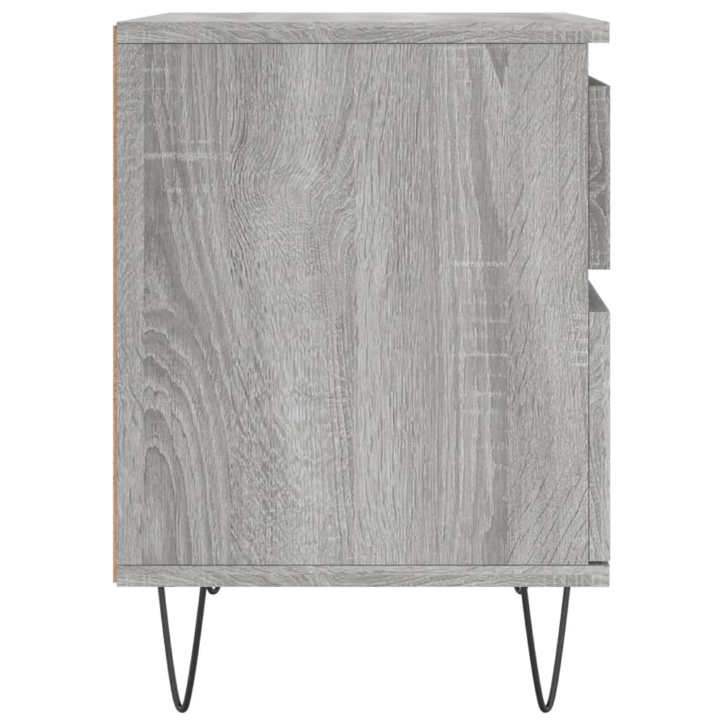 Tables de chevet 2 pcs sonoma gris 40x35x50 cm bois ingénierie - XIOS