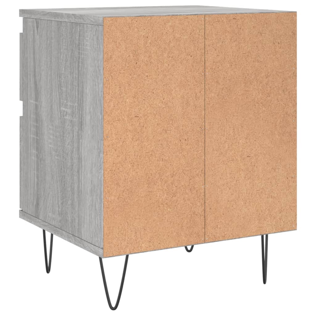 Tables de chevet 2 pcs sonoma gris 40x35x50 cm bois ingénierie - XIOS