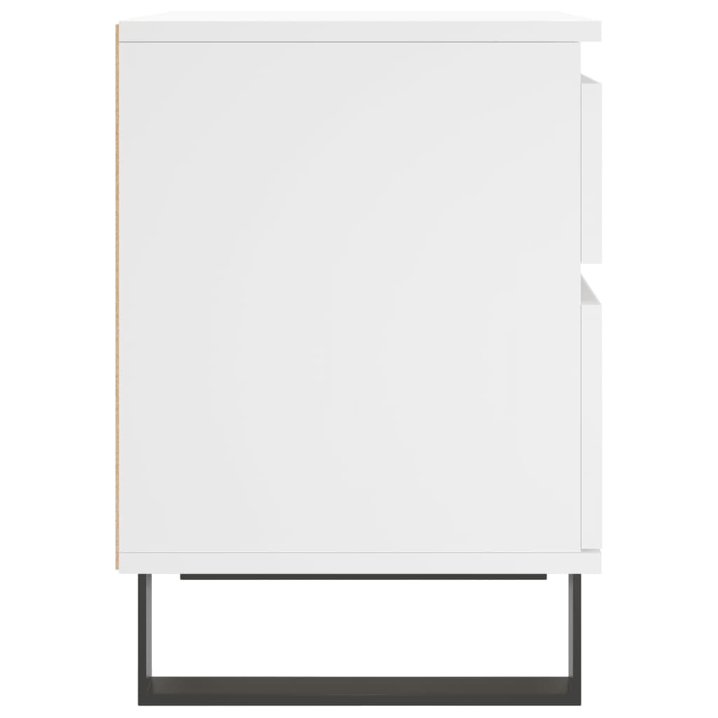 Table de chevet Blanc 40x35x50 cm Bois d’ingénierie - XIOS
