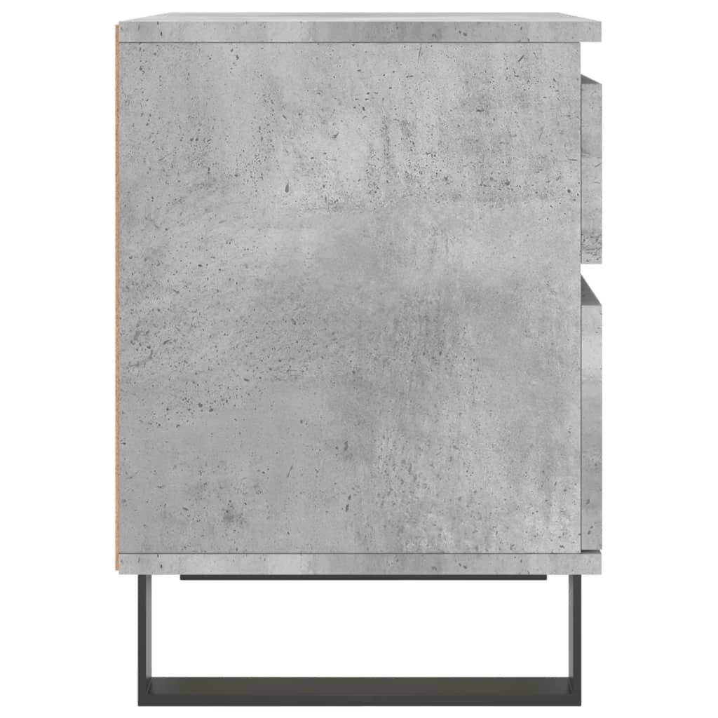 Table de chevet gris béton 40x35x50 cm bois d’ingénierie - XIOS