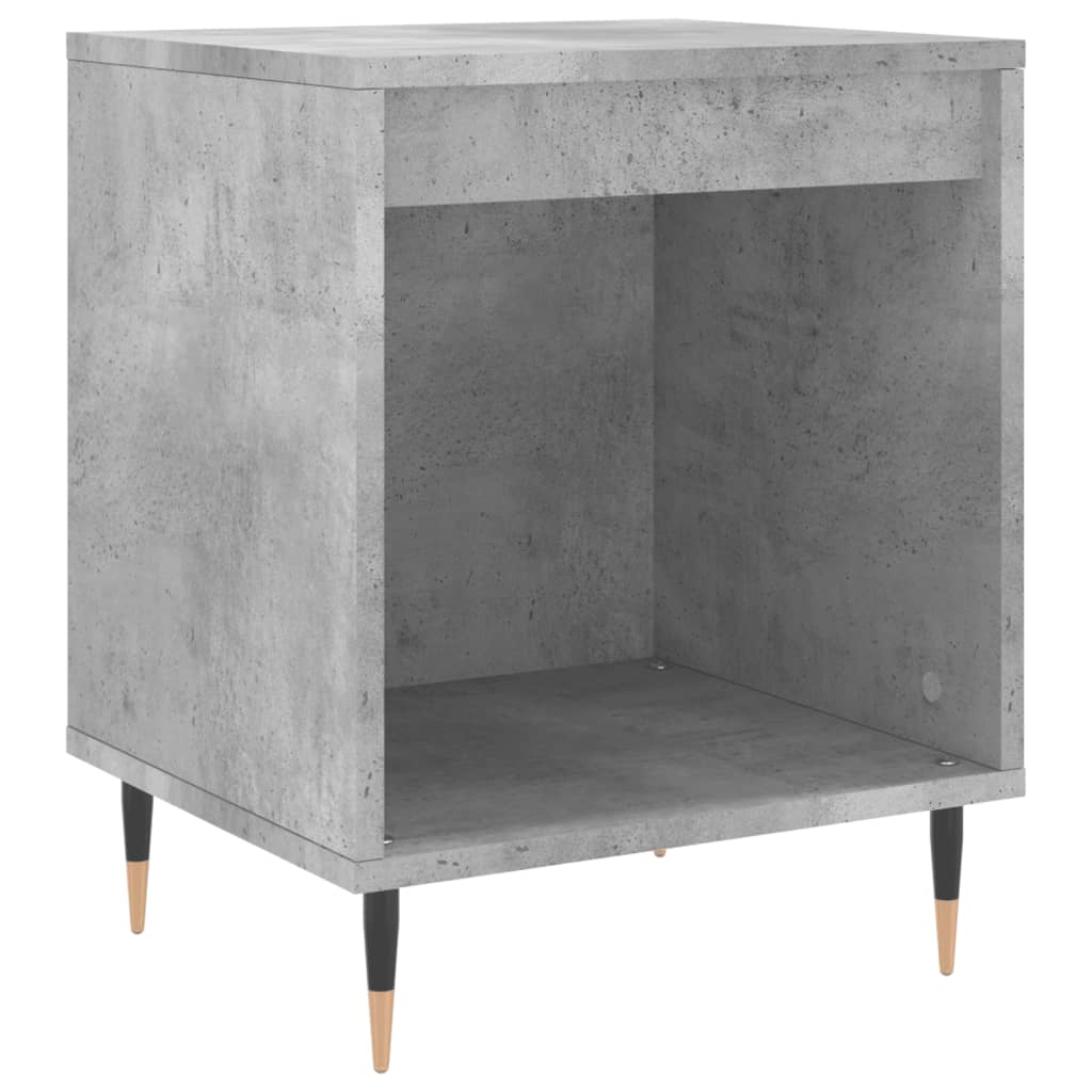 Table de chevet gris béton 40x35x50 cm bois d’ingénierie - XIOS