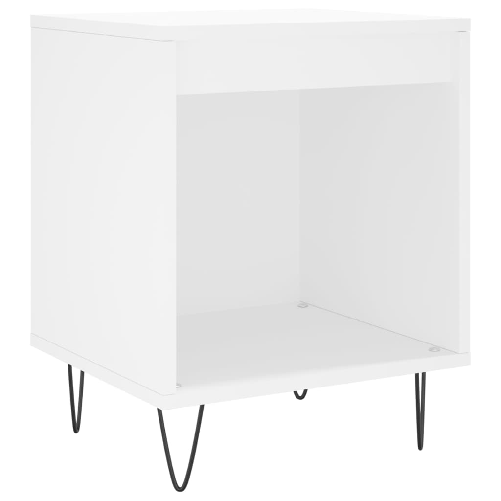 Tables de chevet 2 pcs blanc 40x35x50 cm bois d’ingénierie - XIOS