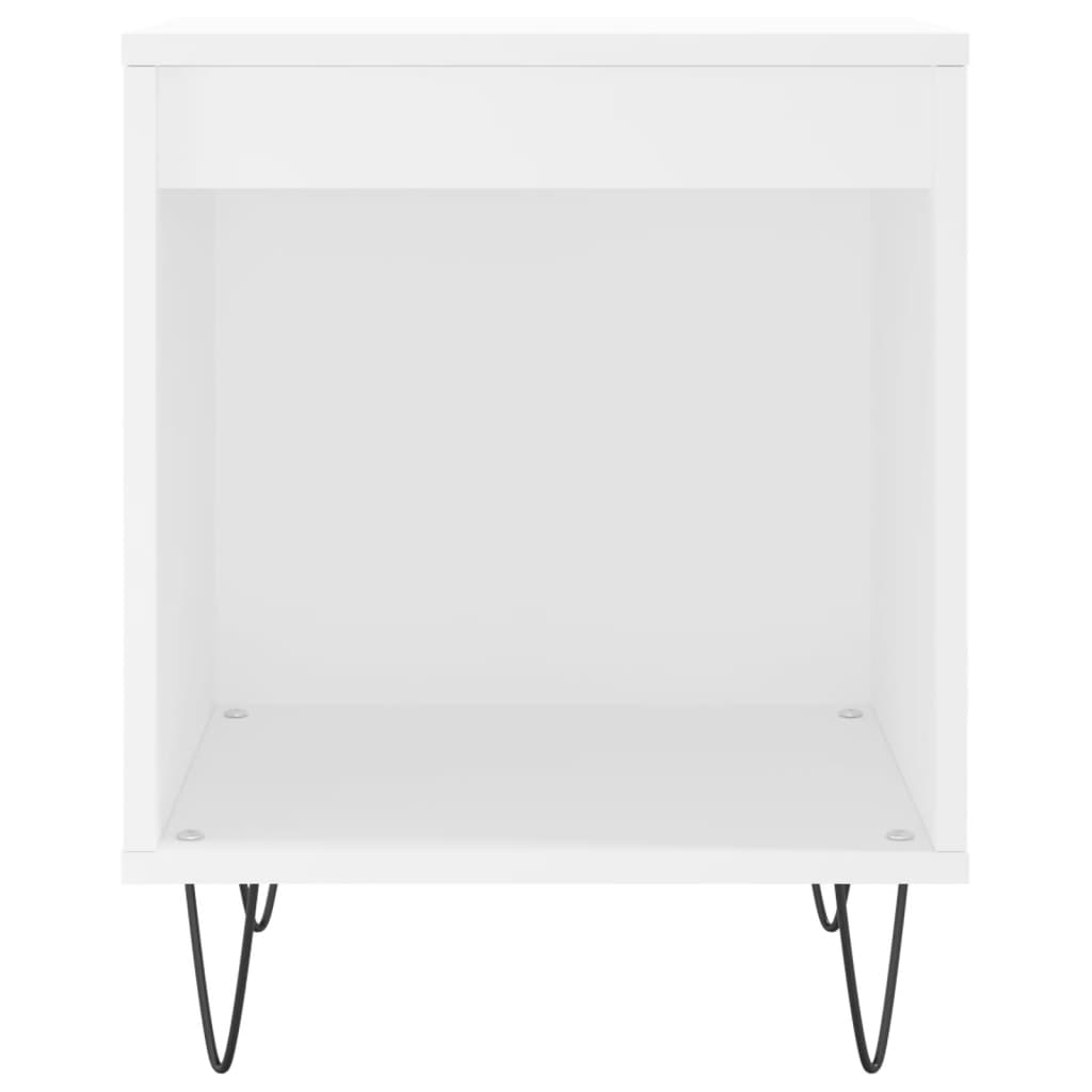 Tables de chevet 2 pcs blanc 40x35x50 cm bois d’ingénierie - XIOS