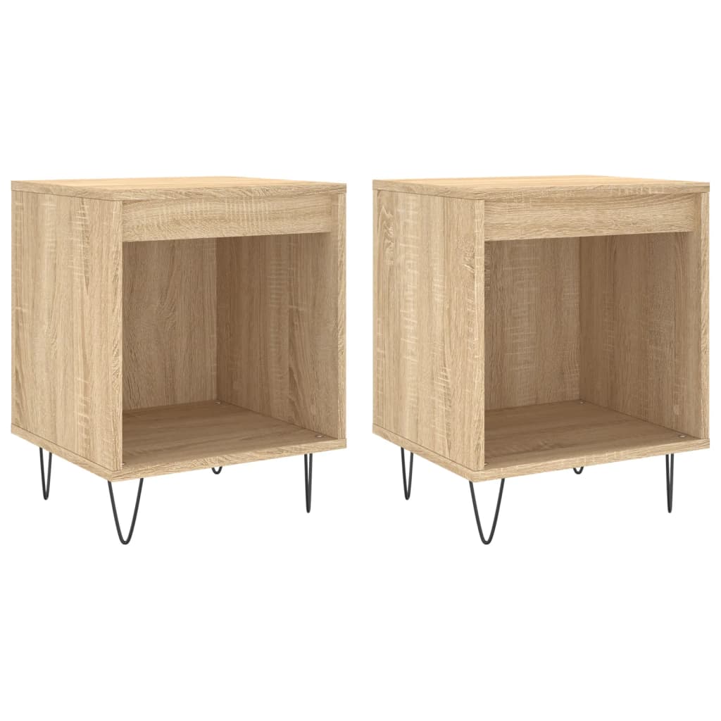 Tables de chevet 2 pcs chêne sonoma 40x35x50 cm bois ingénierie - XIOS