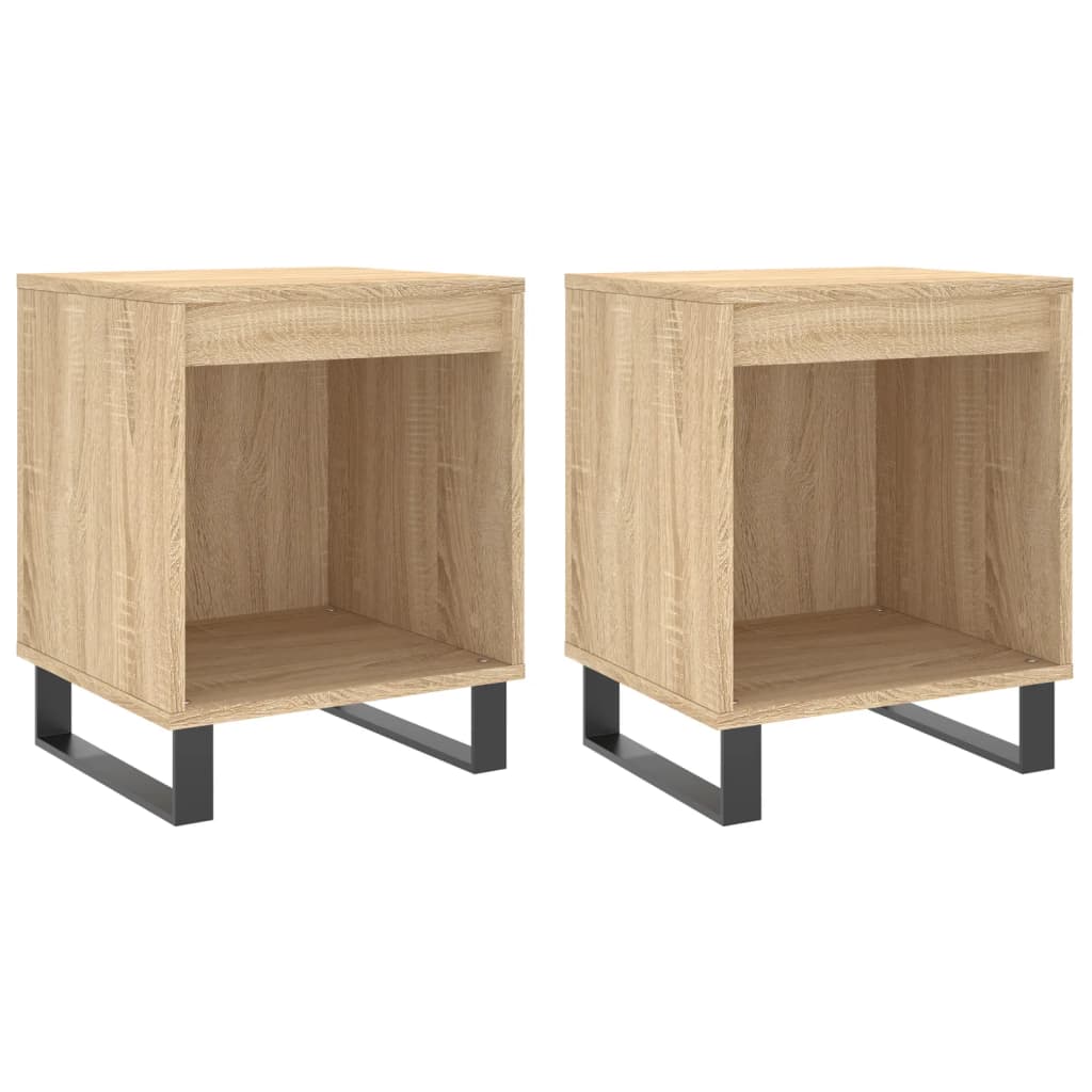 Tables de chevet 2 pcs chêne sonoma 40x35x50 cm bois ingénierie - XIOS