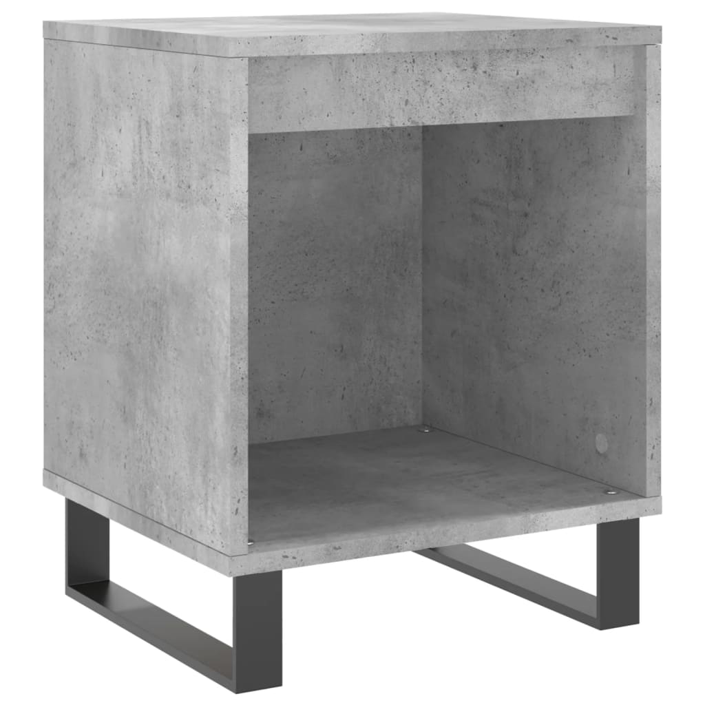 Tables de chevet 2 pcs gris béton 40x35x50 cm bois d’ingénierie - XIOS