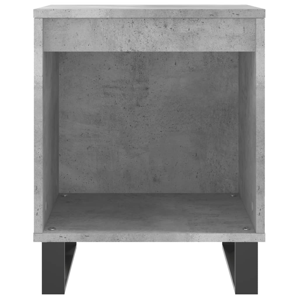 Tables de chevet 2 pcs gris béton 40x35x50 cm bois d’ingénierie - XIOS