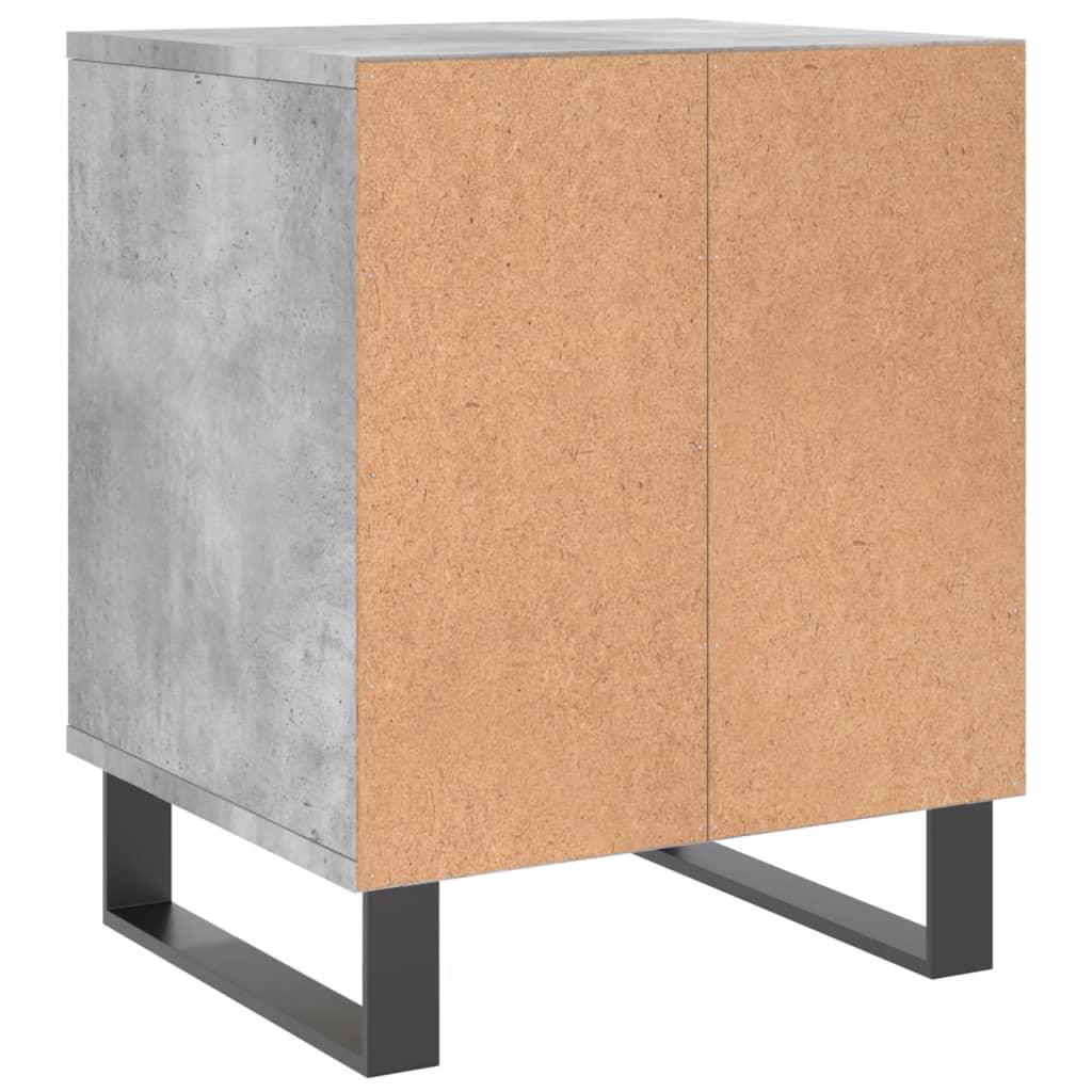 Tables de chevet 2 pcs gris béton 40x35x50 cm bois d’ingénierie - XIOS