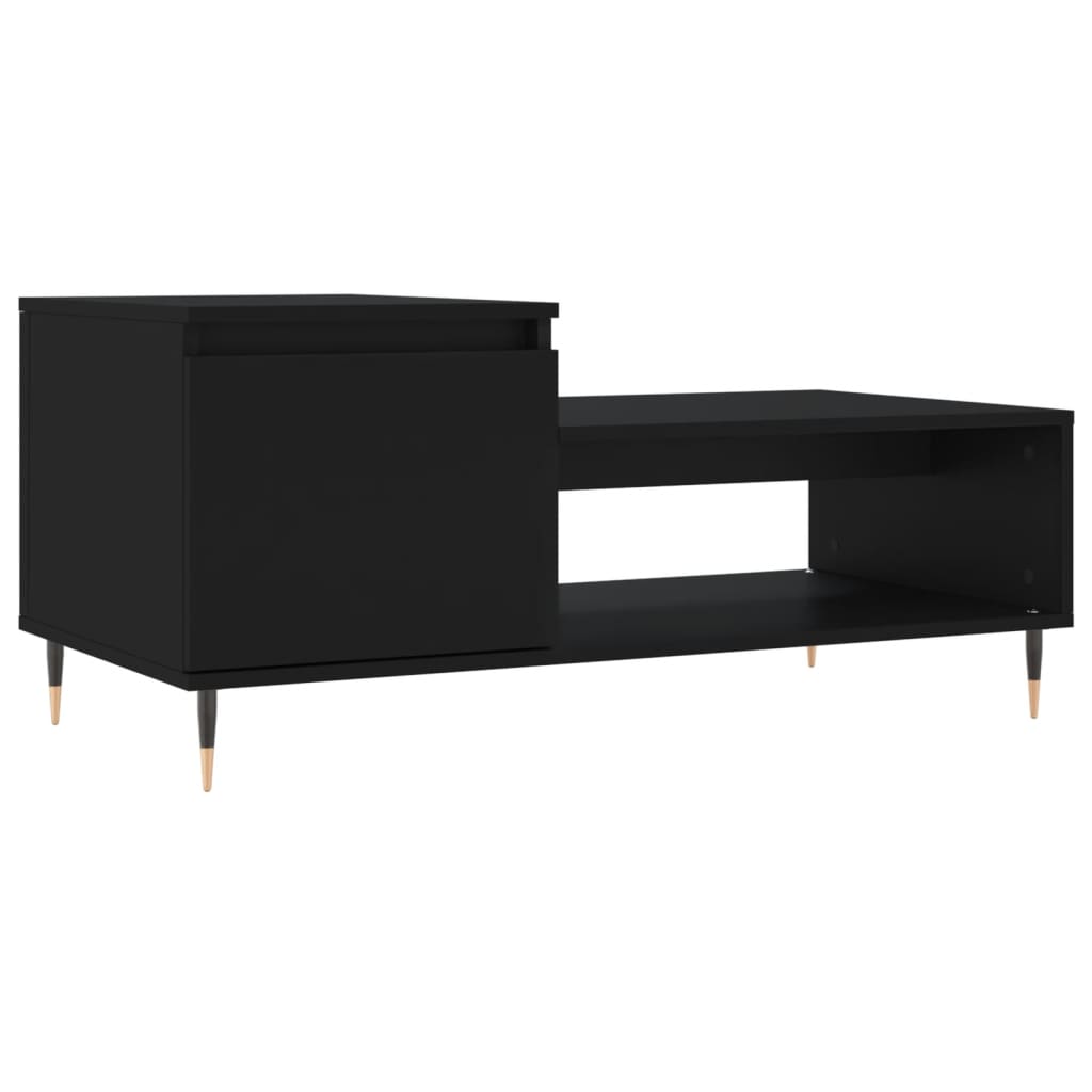Table basse Noir 100x50x45 cm Bois d'ingénierie - XIOS