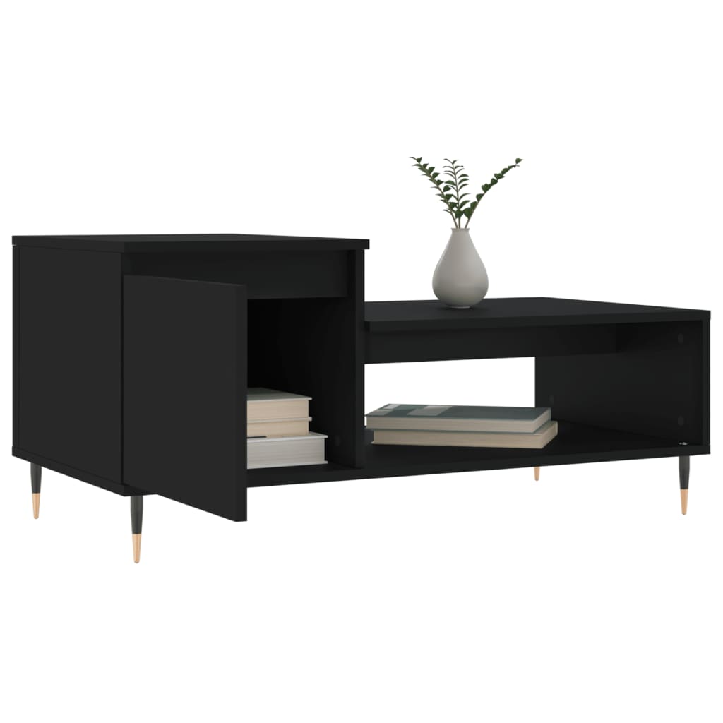 Table basse Noir 100x50x45 cm Bois d'ingénierie - XIOS