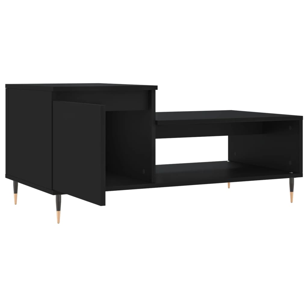 Table basse Noir 100x50x45 cm Bois d'ingénierie - XIOS