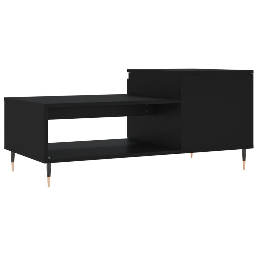 Table basse Noir 100x50x45 cm Bois d'ingénierie - XIOS