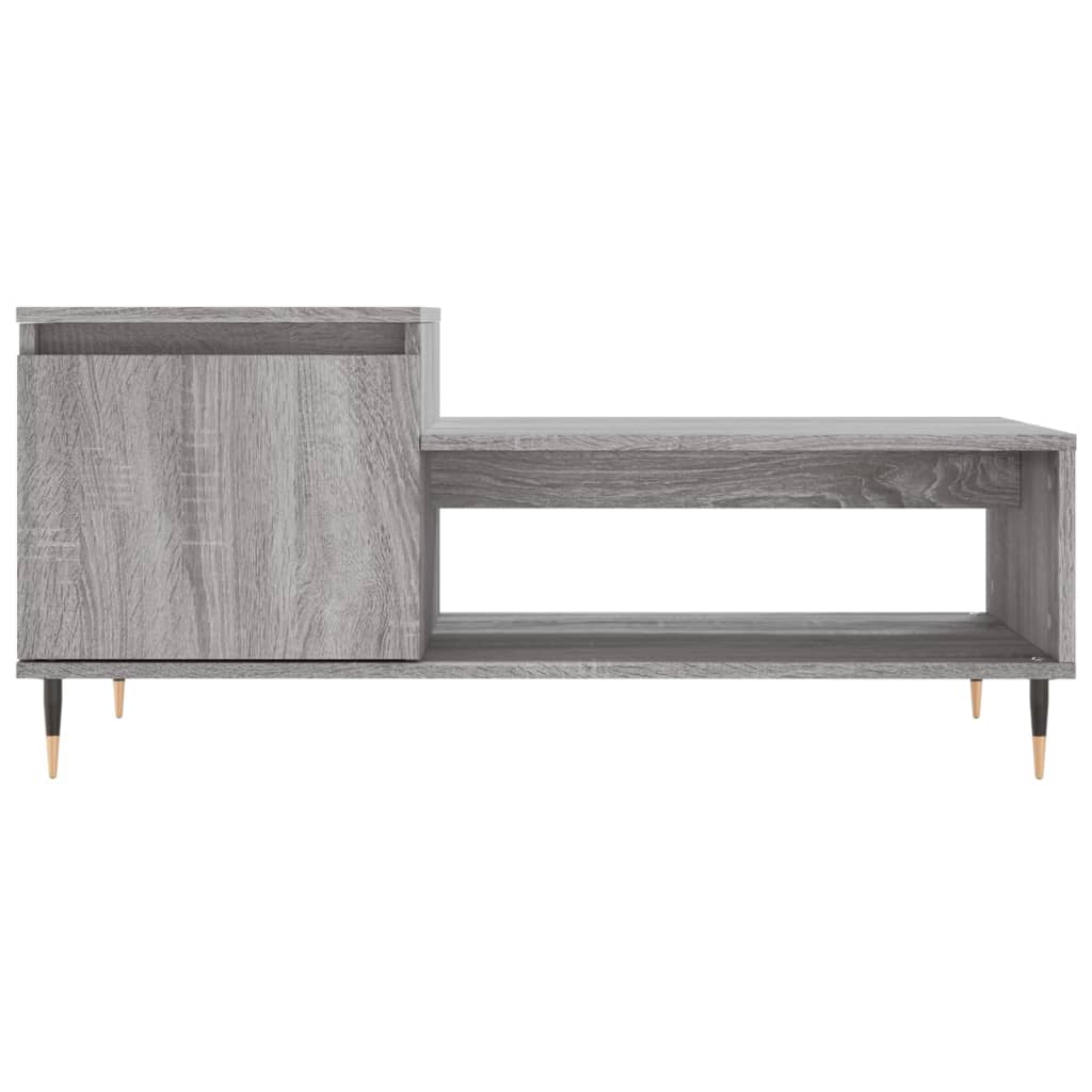 Table basse Sonoma gris 100x50x45 cm Bois d'ingénierie - XIOS
