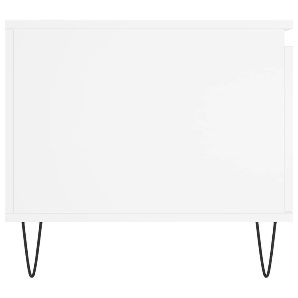 Table basse Blanc 100x50x45 cm Bois d'ingénierie - XIOS