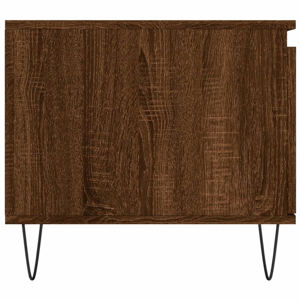 Table basse Chêne marron 100x50x45 cm Bois d'ingénierie - XIOS