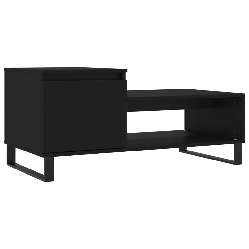 Table basse Noir 100x50x45 cm Bois d'ingénierie - XIOS