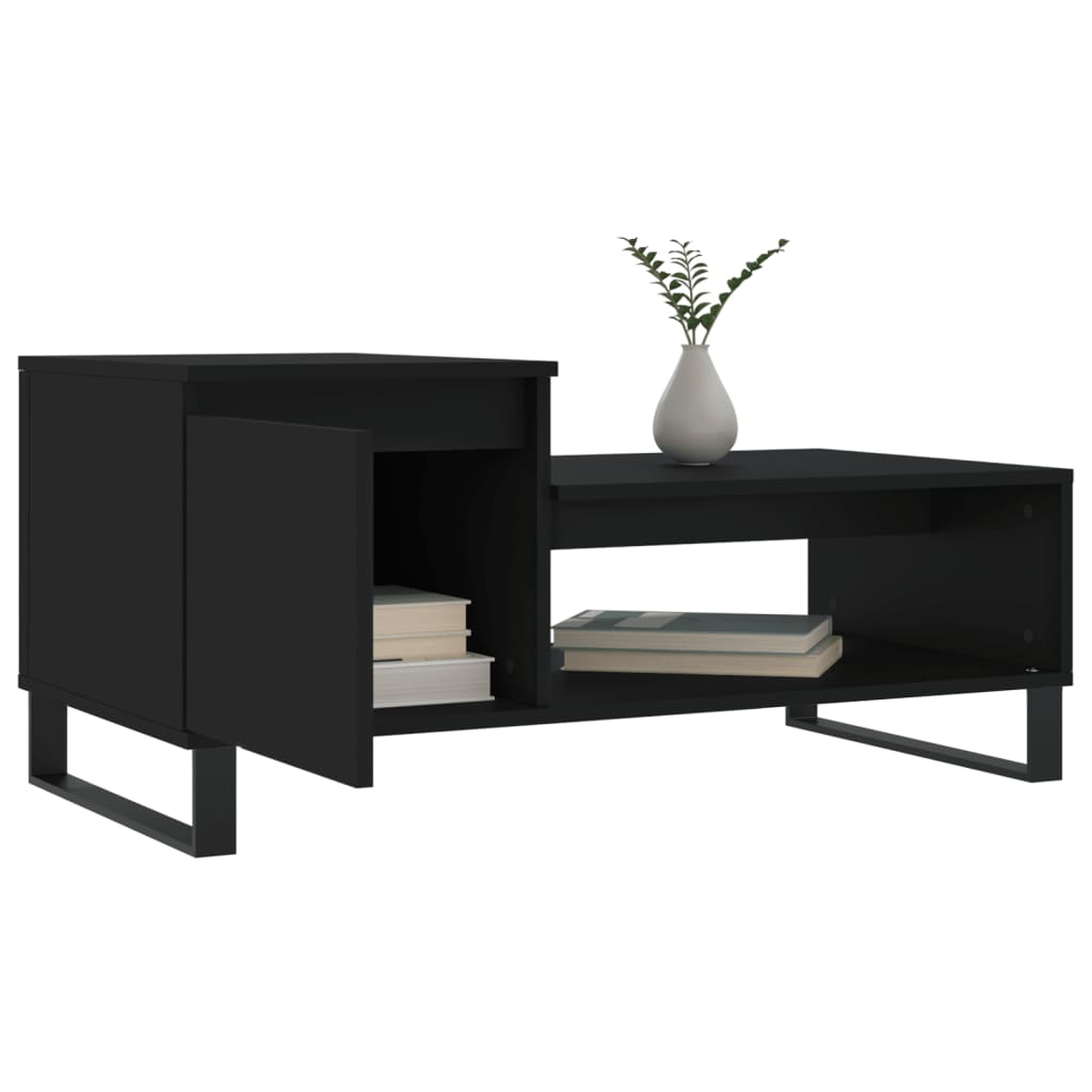 Table basse Noir 100x50x45 cm Bois d'ingénierie - XIOS