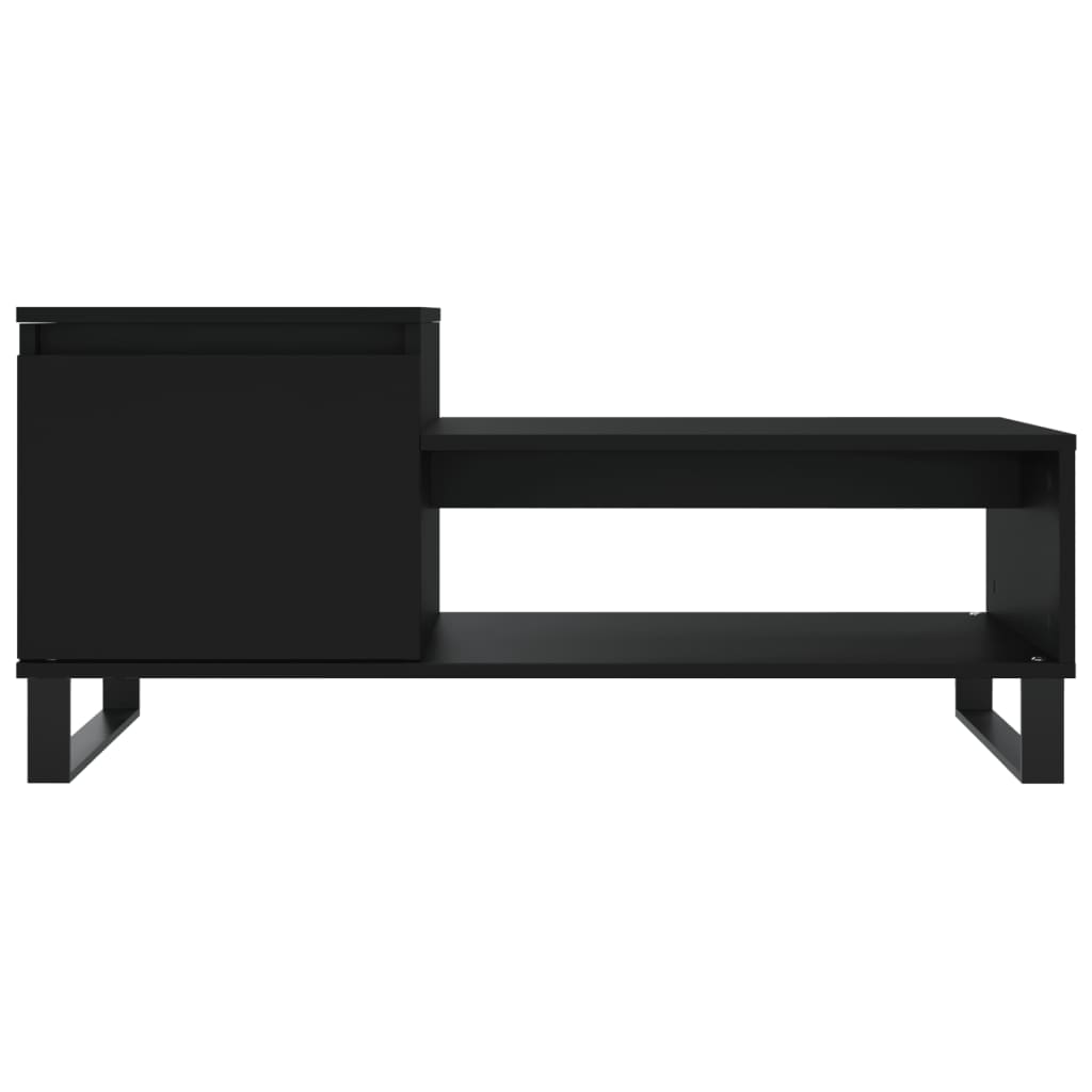 Table basse Noir 100x50x45 cm Bois d'ingénierie - XIOS