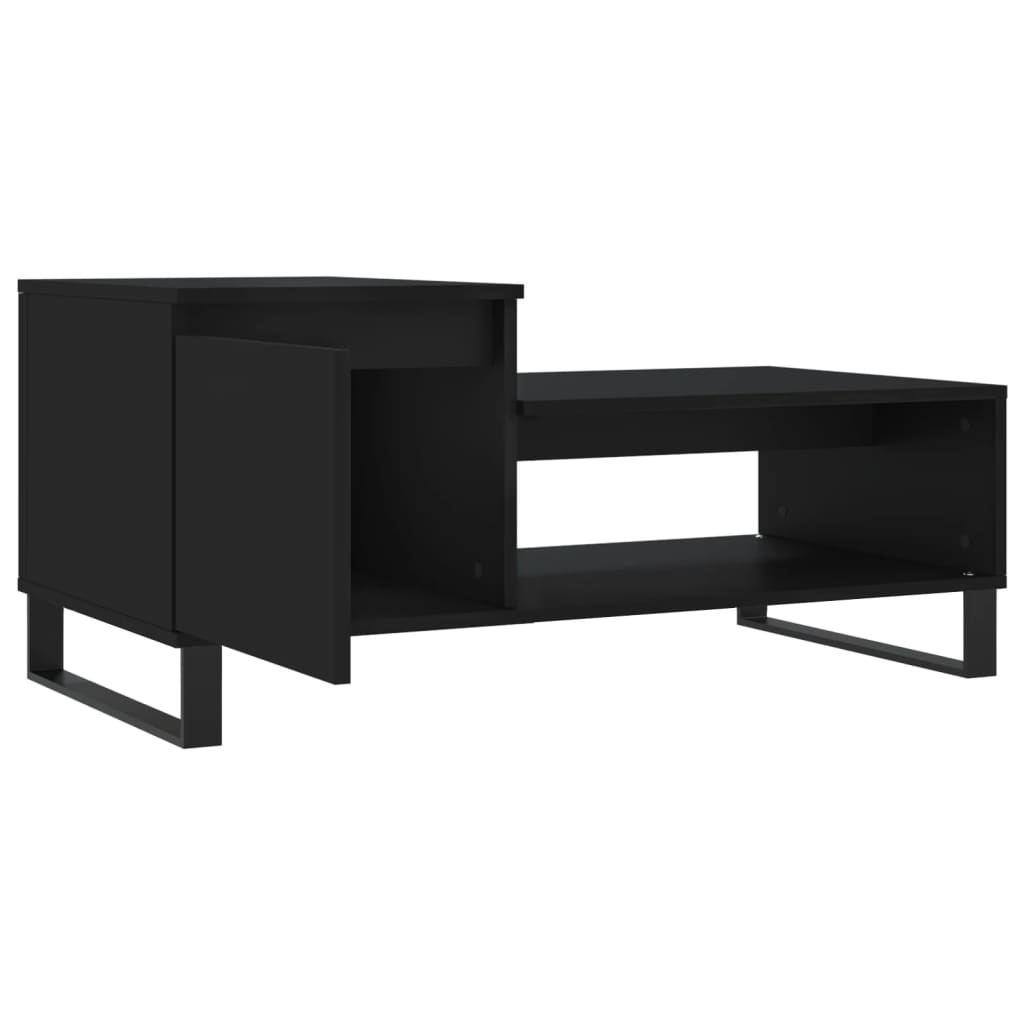 Table basse Noir 100x50x45 cm Bois d'ingénierie - XIOS