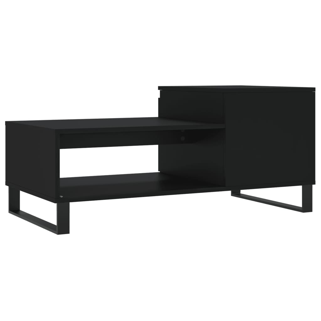 Table basse Noir 100x50x45 cm Bois d'ingénierie - XIOS