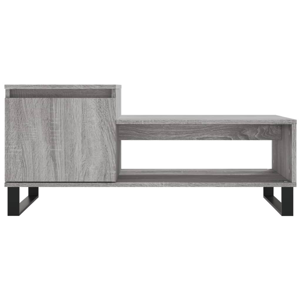 Table basse Sonoma gris 100x50x45 cm Bois d'ingénierie - XIOS
