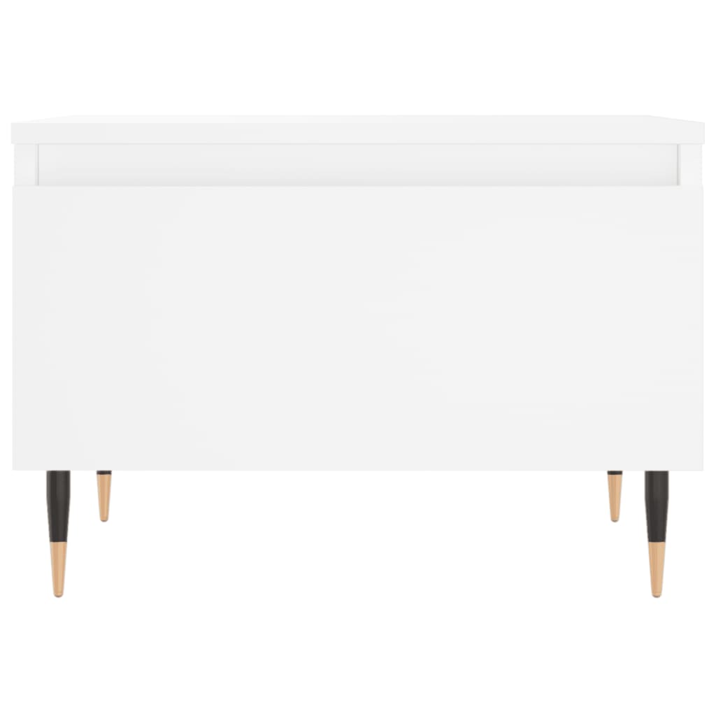 Table basse blanc 50x46x35 cm bois d'ingénierie - XIOS