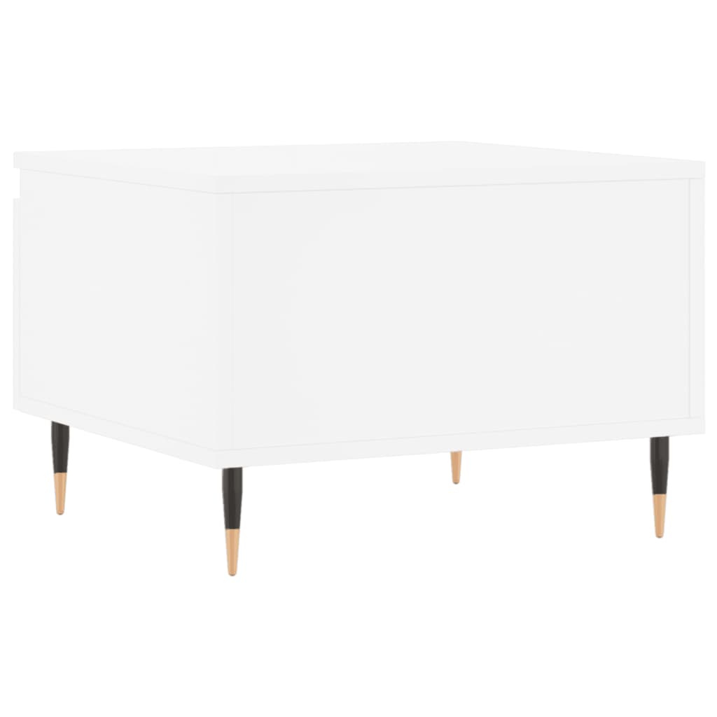 Table basse blanc 50x46x35 cm bois d'ingénierie - XIOS