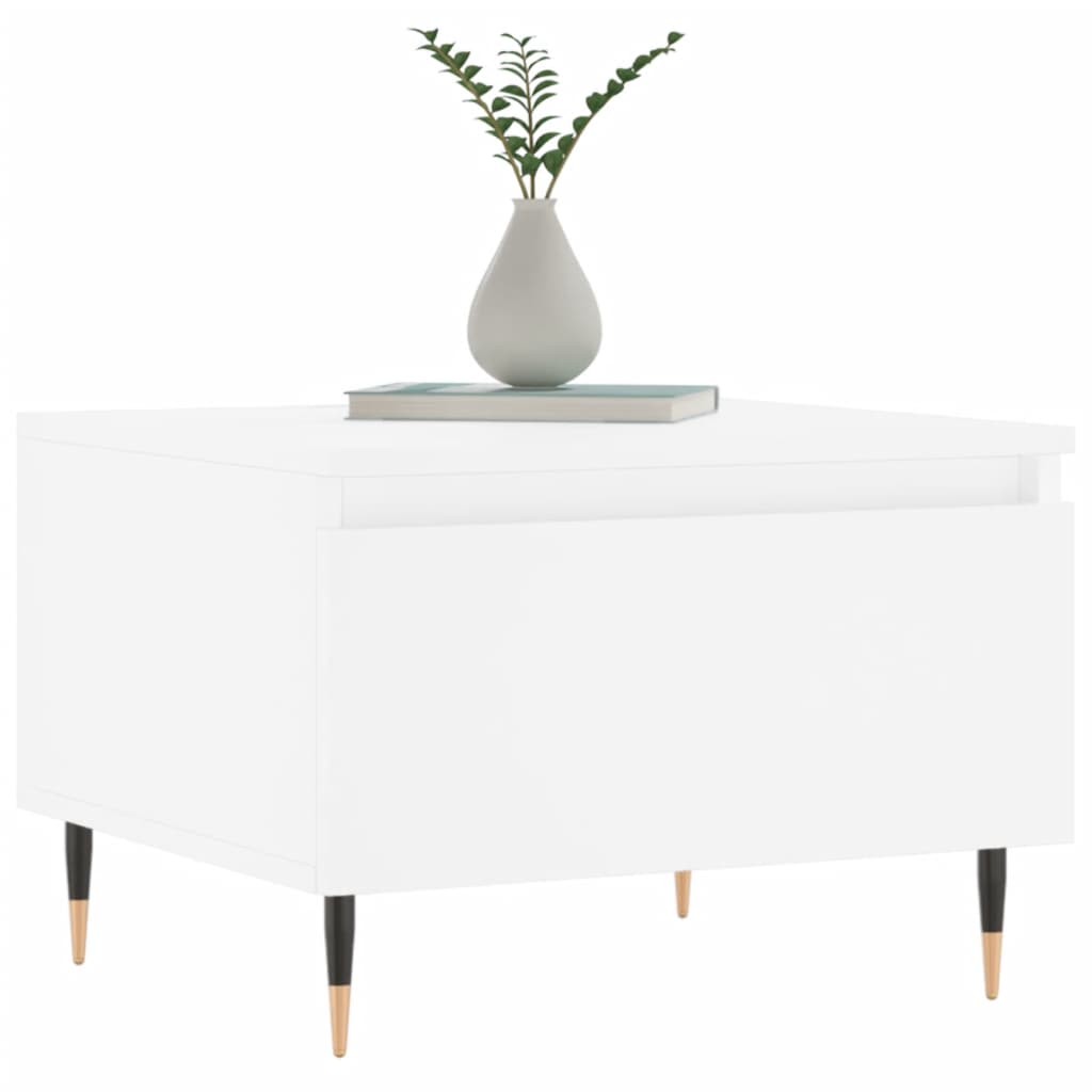 Tables basses 2 pcs blanc 50x46x35 cm bois d'ingénierie - XIOS